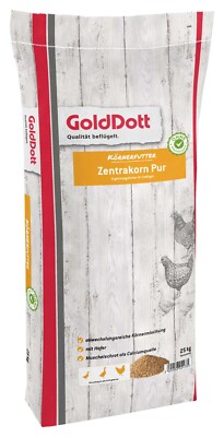 Hühnerfutter GoldDott Zentrakorn Pur, 25 Kg, neues Design neuer Name