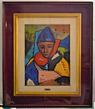 Painting Picture DIPINTO Olio su cartone MARIO SCARDIGLI anni 70'