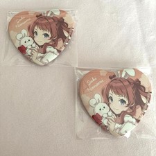 Gakuen Idolmaster GIMAS Distintivo Lattina Cuore Saki Hanakami Set 2 Pezzi