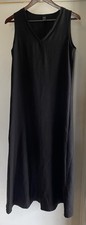 Shein Sleeveless Black Tank V-Neck Maxi Dress Women’s Size Small