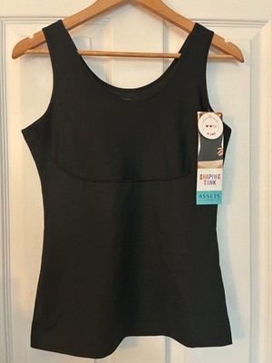 Assets Spanx Women's 1X Black Lightweight  Shaping Tank NWT