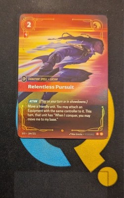 Relentless Pursuit SFD 184/221 Epic Spiritforged Riftbound League of Legends