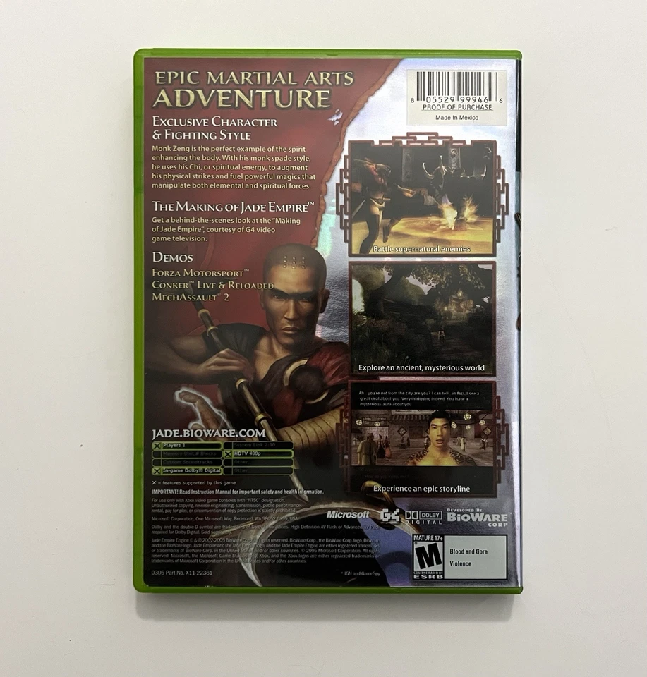 Jade Empire Limited Edition - Microsoft Xbox - GAME + Case - No Bonus Disc - Image 2 of 2