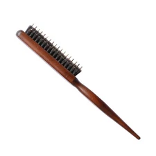 1 Pc Boar Bristle Teasing Brush for Fine Hair Edge Control Backcombing