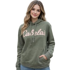 Cabelas NWOT green pink hunting camping hiking outdoor hoodie sz S warm SOFT