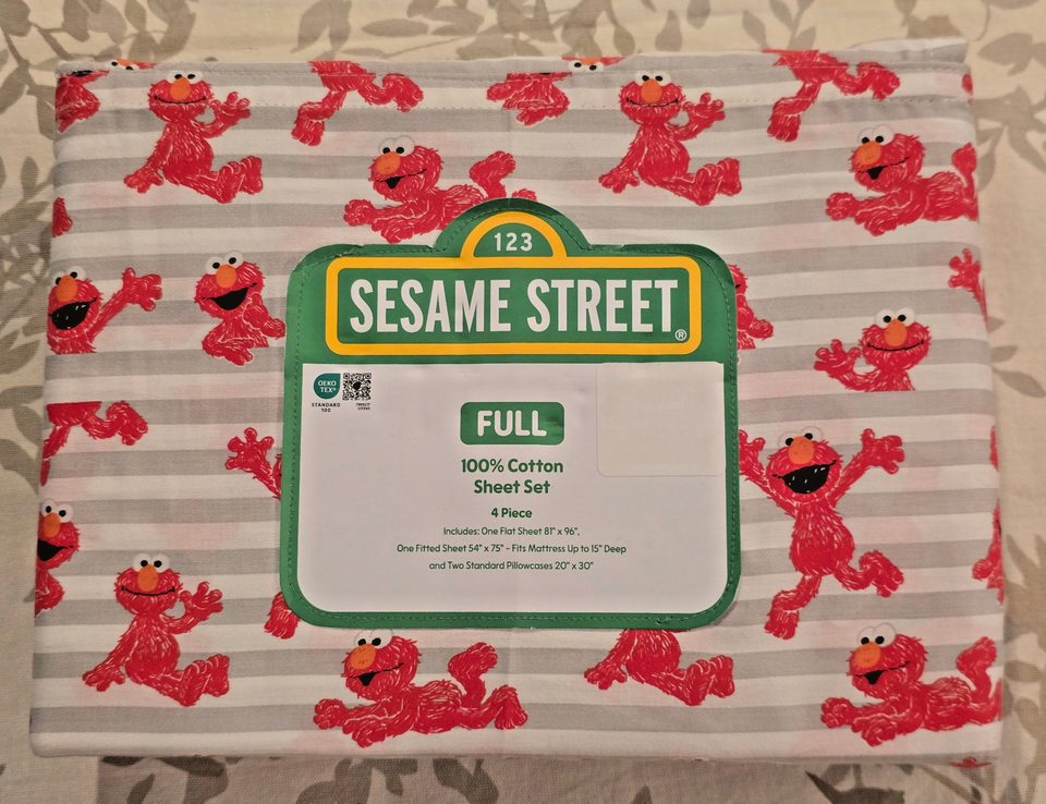 wow-sesame-street-100-cotton-4-piece-sheet-set-cookie-monster
