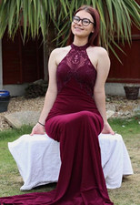 Burgundy Prom Dress - worn once for photos