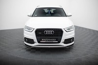 Front Ansatz V.2 FüR Audi Q3 S-Line 8U Schwarz Hochglanz Spoilerschwert Ansatz