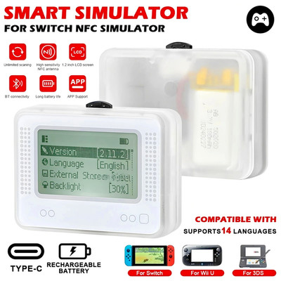 Amiibo NFC Tag Emulator Bluetooth-Compatible Emulator for Nintendo Switch 1 & 2