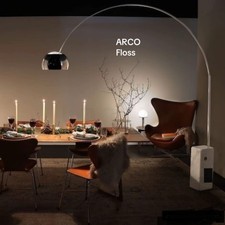 FLOS - Arco - Lampada Da Terra Piu Iconica - Design Achille Castiglioni - E27 