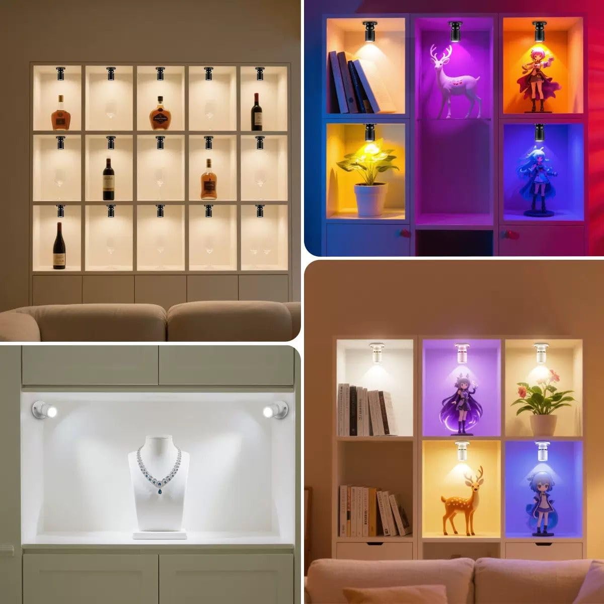 USB Powered Mini Spotlights for Displays 2-Pack – 5V Small LED