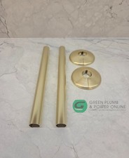 Brushed Brass Radiator Pipe Covers & Shrouds - Aluminium Pipe Covers
