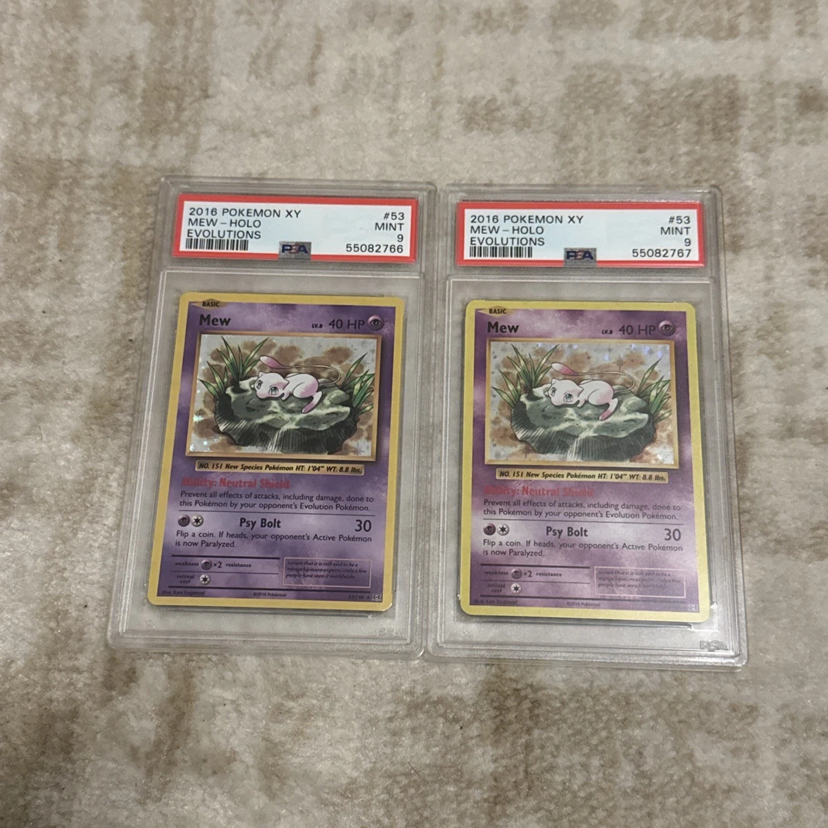 Pokémon Mew Pokémon TCG XY Individual Collectible Card Game Cards