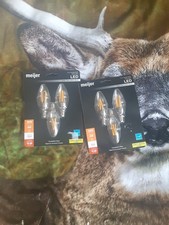 2x - CANDELABRA BASE BULBS - 40w LED DIMMABLE Candle Bulbs Soft White - NEW