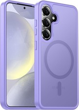 For Samsung Galaxy S24 Case w/ Matte Shockproof with Anti-Fingerprint Protection