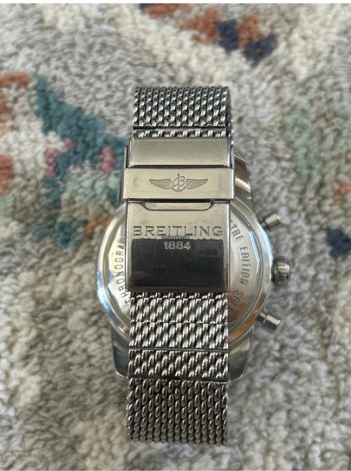 Bisel de diamantes personalizado Breitling Superocean Heritage 5,5 quilates vs1 diamantes Foto 4 de 4