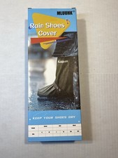 MLUUHK Waterproof Rain Shoe Covers XXL Black &ndash; New in Box, Non-Slip, Reusable