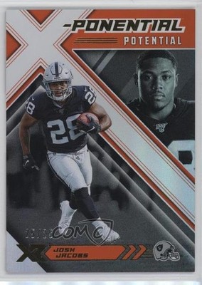2019 Panini XR X-Ponential Potential Orange 25/25 Josh Jacobs Rookie RC 0d6s