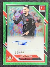 Martin Terrier 2025-26 Topps Chrome Bundesliga Green Wave Auto /99 #BA-MTE