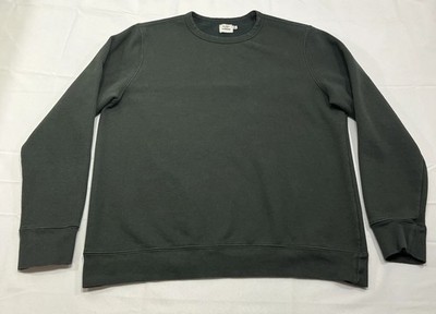 Flint and Tinder Sweatshirt Mens XL Crewneck Green Pullover Basic Huckberry