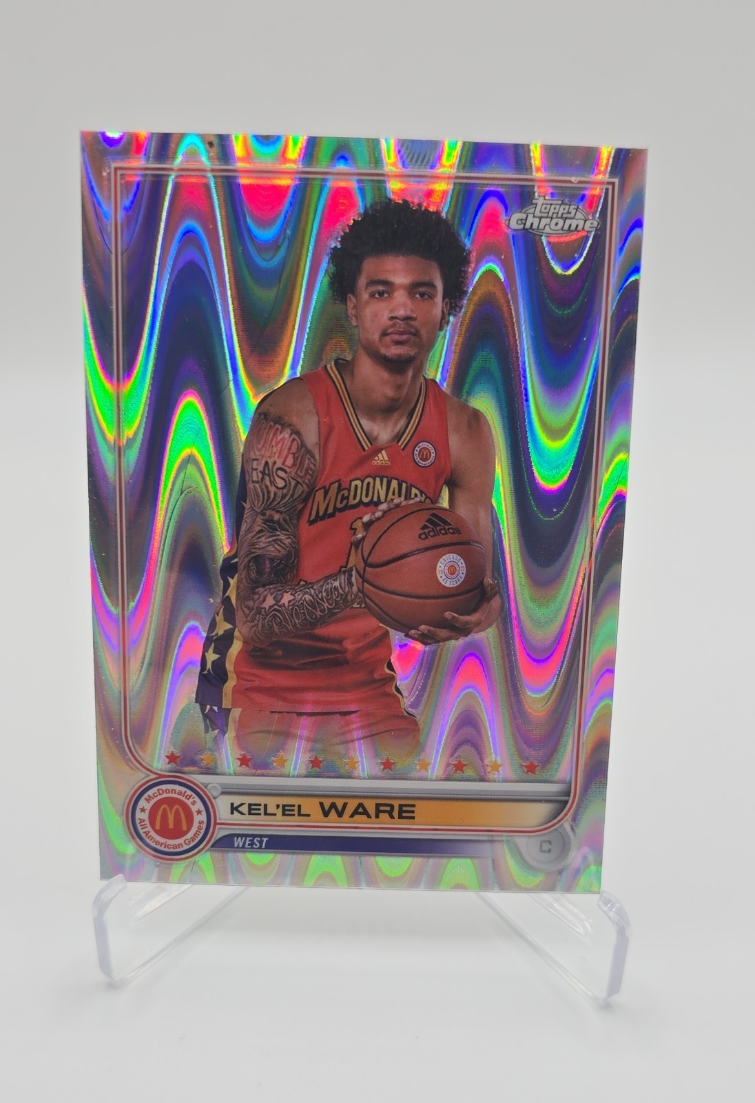 2022 Topps Chrome McDonald's All American - Kel'el Ware #71 RayWave Refractor...