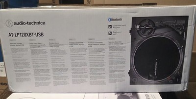 Audio-Technica AT-LP120XBT-USB Bluetooth USB Direct Drive Turntable Black RCA