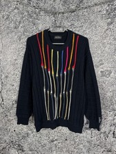 Men  s Carlo Colucci Personality Designer Knit Vintage Wool Sweater Size 52
