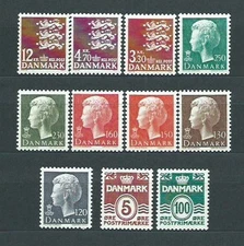 Denmark - Mail 1981 Yvert 719/729 MNH