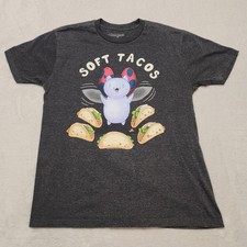 Camiseta De Colección CatBug SOFT TACOS Gráficos Anime Para Hombre Grande Gris Oscuro