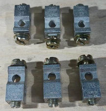 Lot of 6 Ilsco D3635 14-6 AL9CU Lug