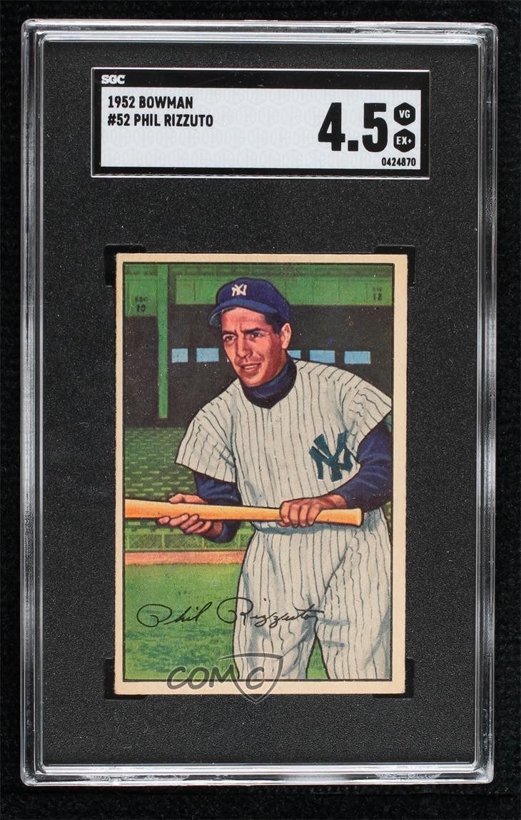 1952 Bowman Phil Rizzuto #52 SGC 4.5 HOF 1ar2