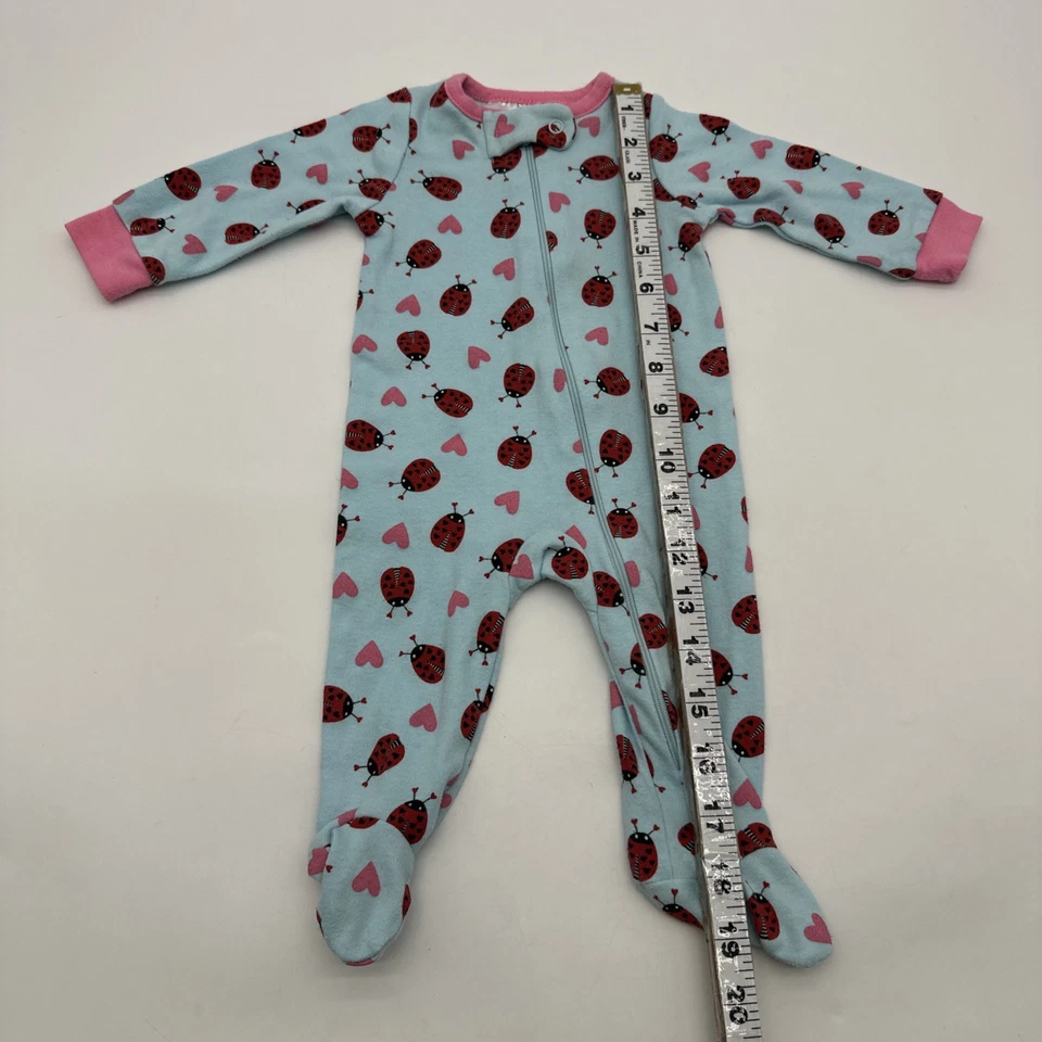 Kidgets One Piece Toddler Girls Size 0-3M Blue Aop Fll Zip Snap.#36325 - Image 4 of 4