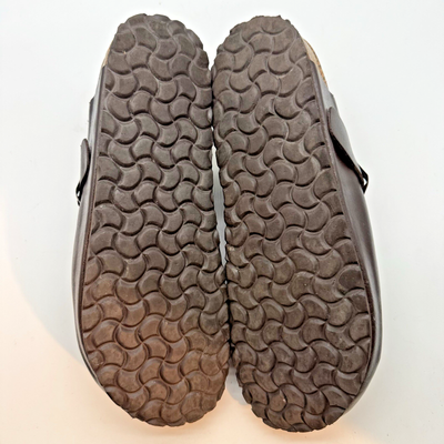 Birki Look Alike Autenti Brown Leather Boston Clogs Men\'s 45 US 12 Made In Spain Birki Look Alike Autenti Brown Leather Boston Clogs Men main image 3