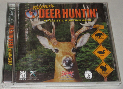 Redneck Deer Huntin' CD-ROM Realistic Hunting Game PC Xatrix Interplay 1998