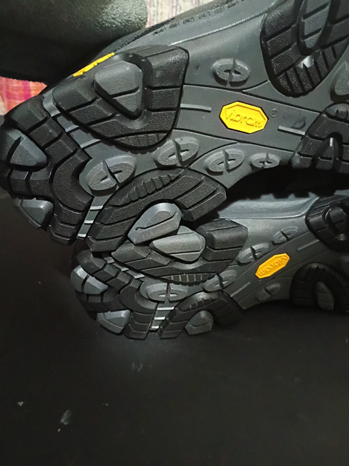 Merrell Moab Edge 3 Men's Charcoal Trail Running Shoes Sneakers Sz 16 Excellent image 9