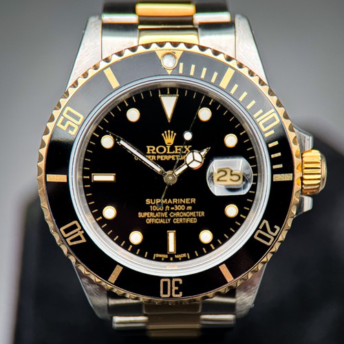 Rolex Submariner 16803 | Two-Tone Black Dial | 40mm
