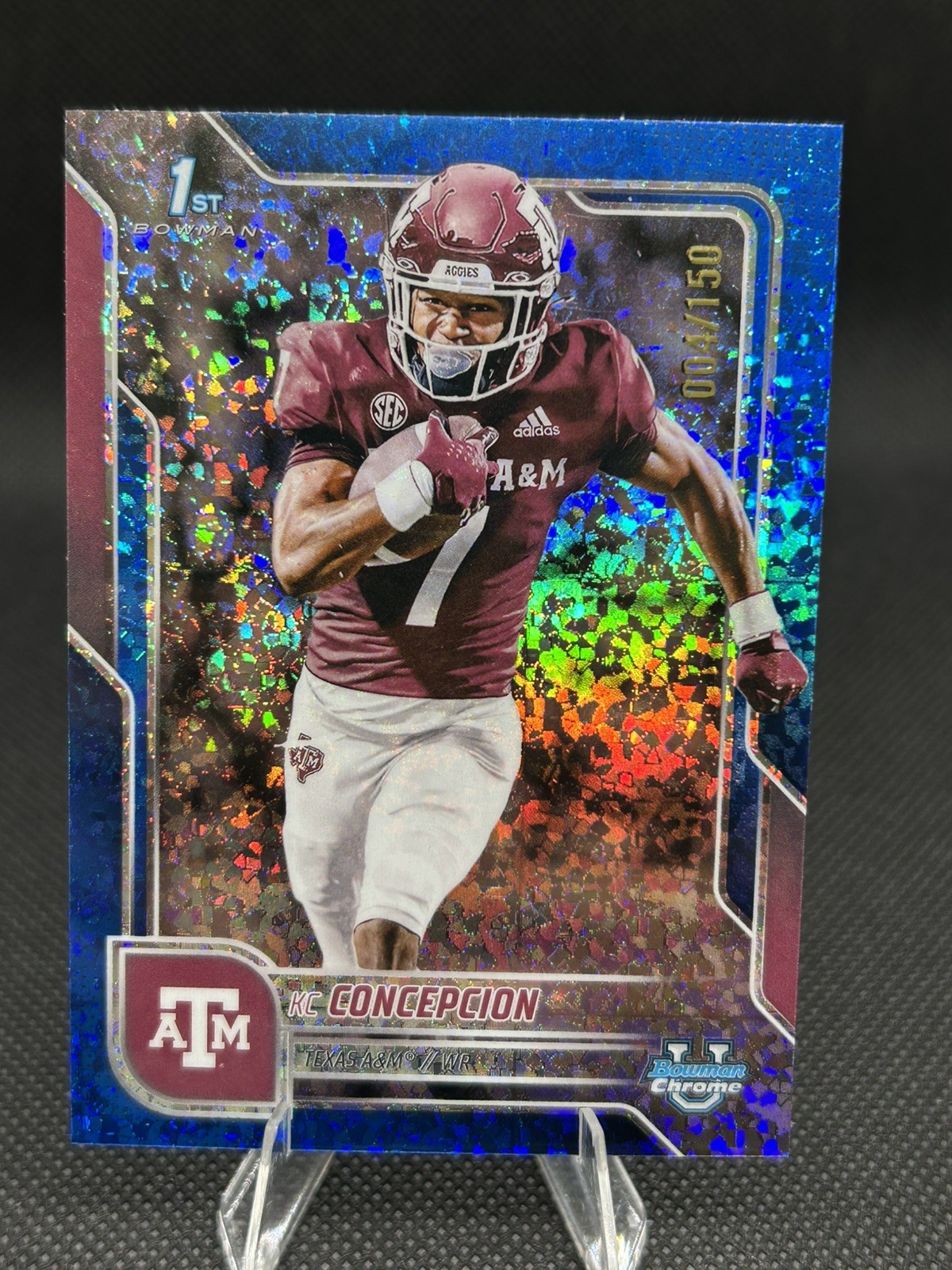 2025 Bowman Chrome U. Blue Mini Diamond Refractor 1st KC Concepcion /150