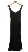 Cider Black Ruched Maxi Dress - Size XS (New With Tags)
