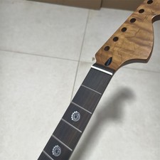 Big head 21fret roasted Flame maple guitar neck rosewood face inlay