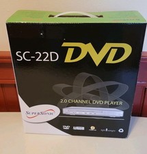 Supersonic DVD Unit With Remote 2.0 Channel DVD Player - SC-22D New Open Box 