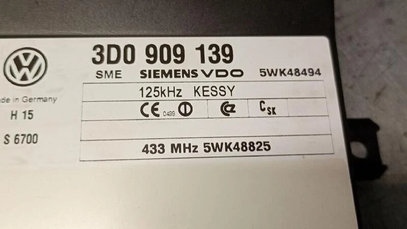 3D0909139 modulo elettronico per PORSCHE CAYENNE (9PA) 3.2 2002 5619856 - Immagine 4 di 4