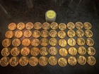 1955-D Wheat Penny Roll  Lincoln cents 50 UNC  RED BROWN coins IN PLASTIC TUBE