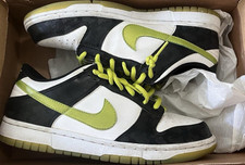 Nike Dunk Low GS White Bright Cactus Black Sneaker 7Y Unisex Kids Athletic