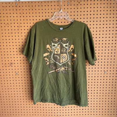 Shirt Woot Hunting Graphic T-Shirt Olive Green Size Men s XL