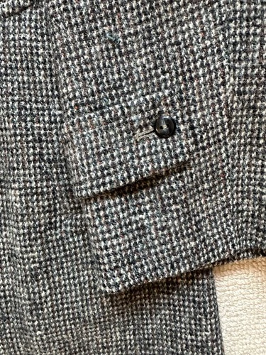 Vintage Men's Harris Tweed Overcoat. L/XL image 6