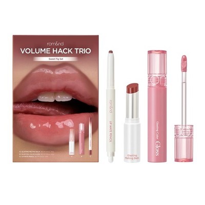 Volume Hack Trio Sweet Fig Set | Korean Lip Combo for Plump, Hydrated & Gloss...