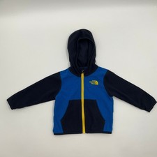 The North Face Fleece Hoodie Blue Yellow 6-12M Gorpcore Outdoorsy Hiking