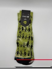 Stance Down In Whoville Grinch Christmas Kids Crew Socks Green Large K556D24DOW