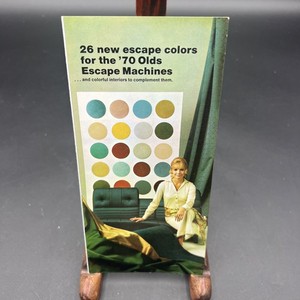 Original 1970 Oldsmobile Exterior Colors Sales Brochure Toronado Cutlass 98 88Or