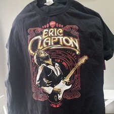 Vintage Jimi Hendrix Style Eric Clapton Band T Shirt Sz L Psychedelic 2022 Tour
